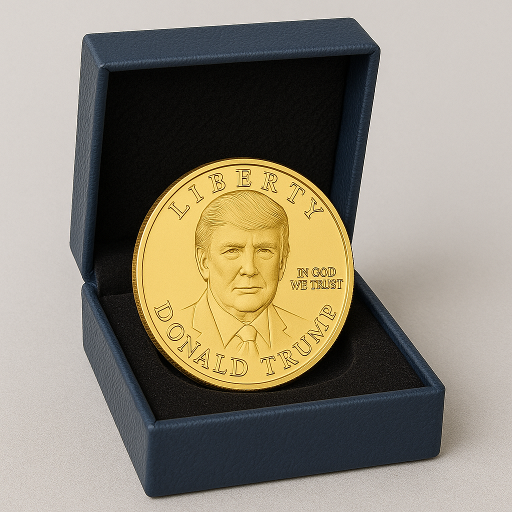 Donald Trump 2024 Commemorative Gold Coin – Collectible