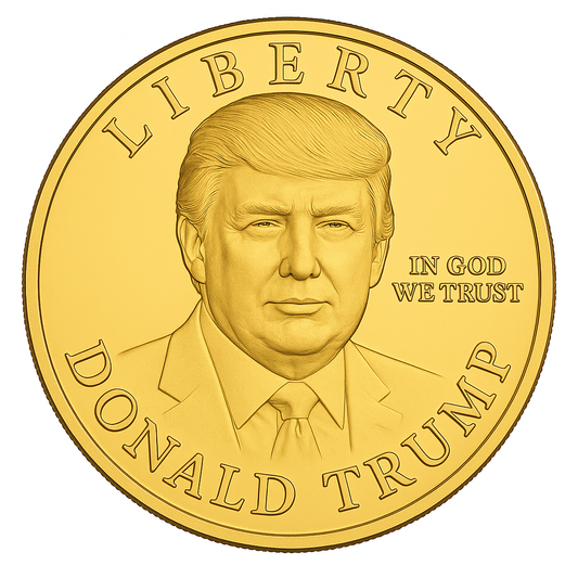 Donald Trump 2024 Commemorative Gold Coin – Collectible